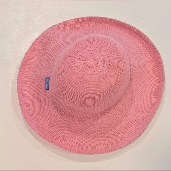 Wallaroo Victoria Classic Wide-Brim Pink Sun Hat for Women - Picture 3 of 9